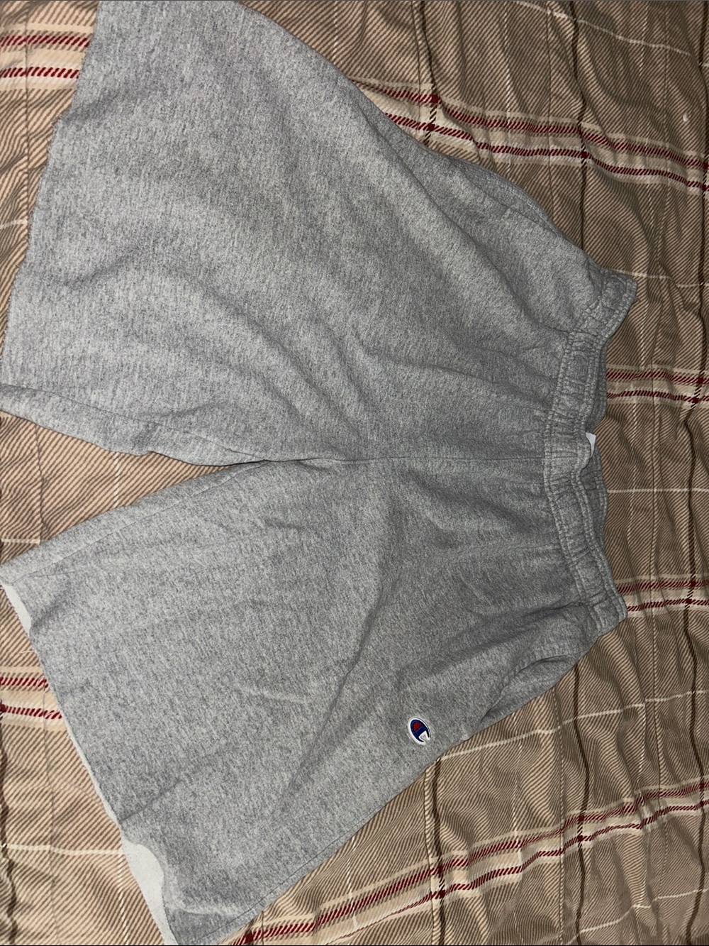 Champion Heather Gray Elastic-Waist Athletic Shorts